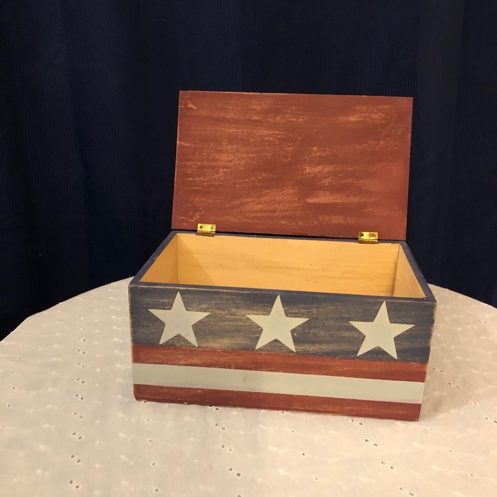 Vintage Americana Patriotic Wooden Boxes - Picture 6 of 16